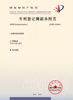 發(fā)明專利證書
